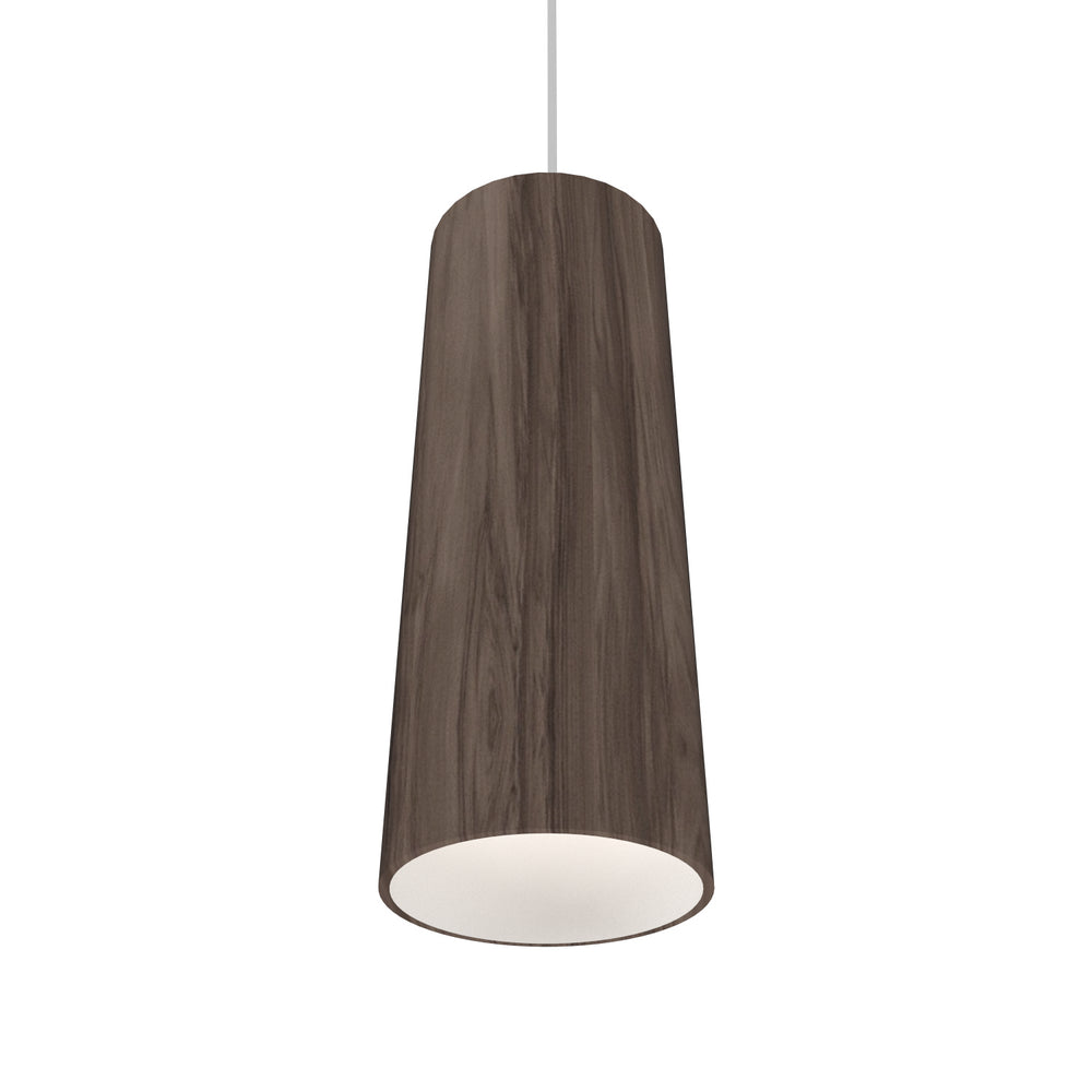 Accord Lighting - One Light Pendant - Conical - American Walnut- Union Lighting Luminaires Decor