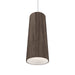Accord Lighting - One Light Pendant - Conical - American Walnut- Union Lighting Luminaires Decor