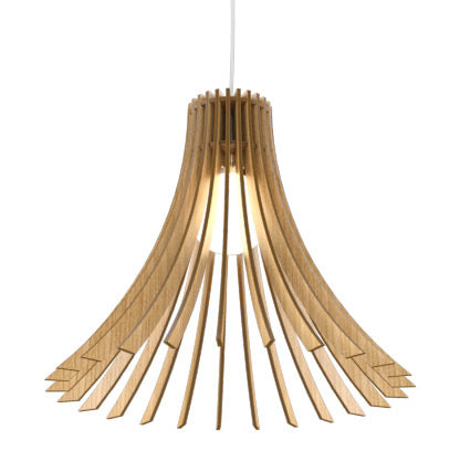 Accord Lighting - One Light Pendant - Stecche di Legno - Louro Freijo- Union Lighting Luminaires Decor