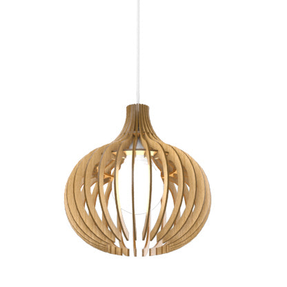Accord Lighting - One Light Pendant - Stecche di Legno - Louro Freijo- Union Lighting Luminaires Decor