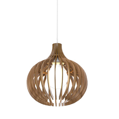 Accord Lighting - One Light Pendant - Stecche di Legno - American Walnut- Union Lighting Luminaires Decor