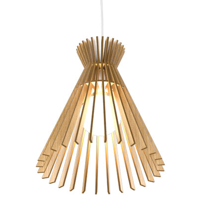 Accord Lighting - One Light Pendant - Stecche di Legno - Louro Freijo- Union Lighting Luminaires Decor