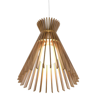 Accord Lighting - One Light Pendant - Stecche di Legno - American Walnut- Union Lighting Luminaires Decor