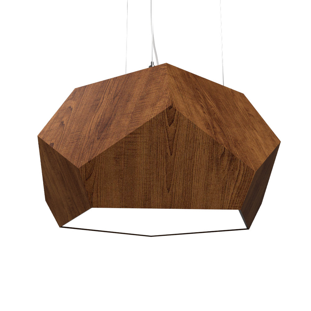 Accord Lighting - Three Light Pendant - Facet - Imbuia- Union Lighting Luminaires Decor