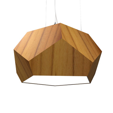 Accord Lighting - Three Light Pendant - Facet - Teak- Union Lighting Luminaires Decor