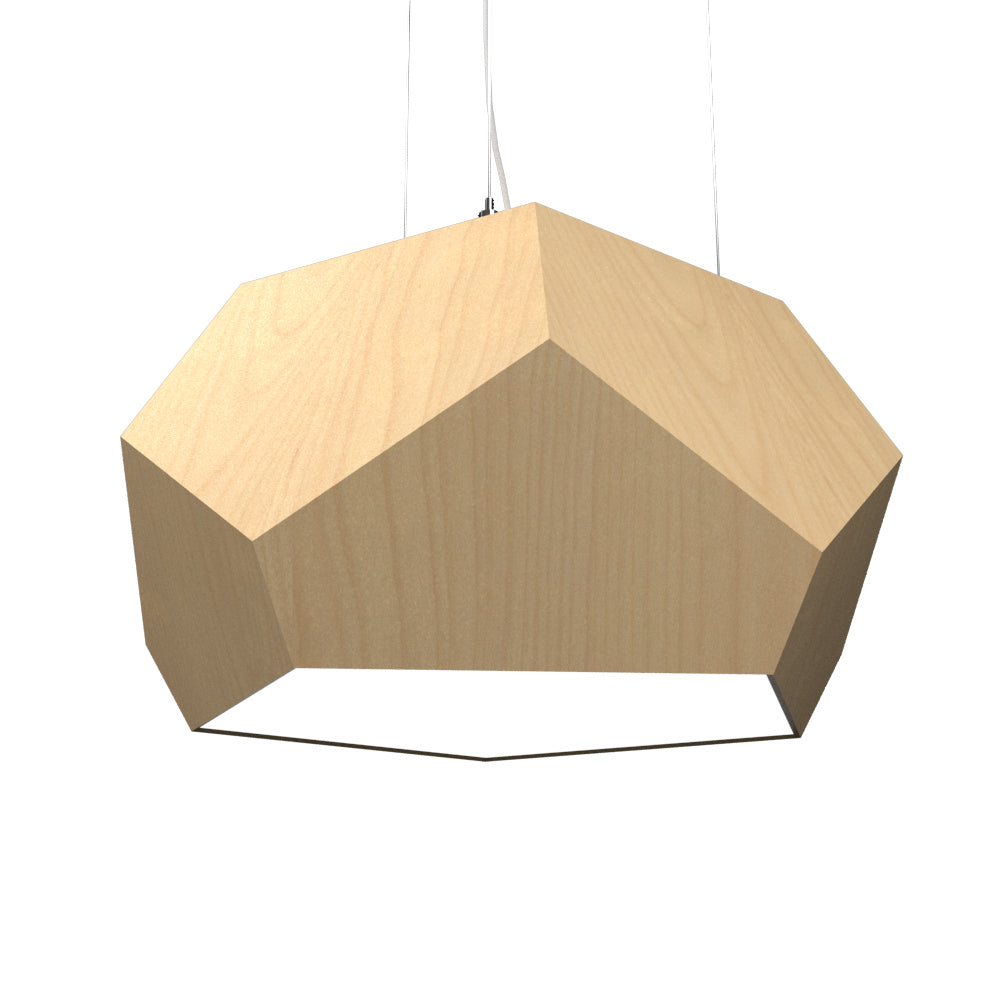 Accord Lighting - Three Light Pendant - Facet - Maple- Union Lighting Luminaires Decor