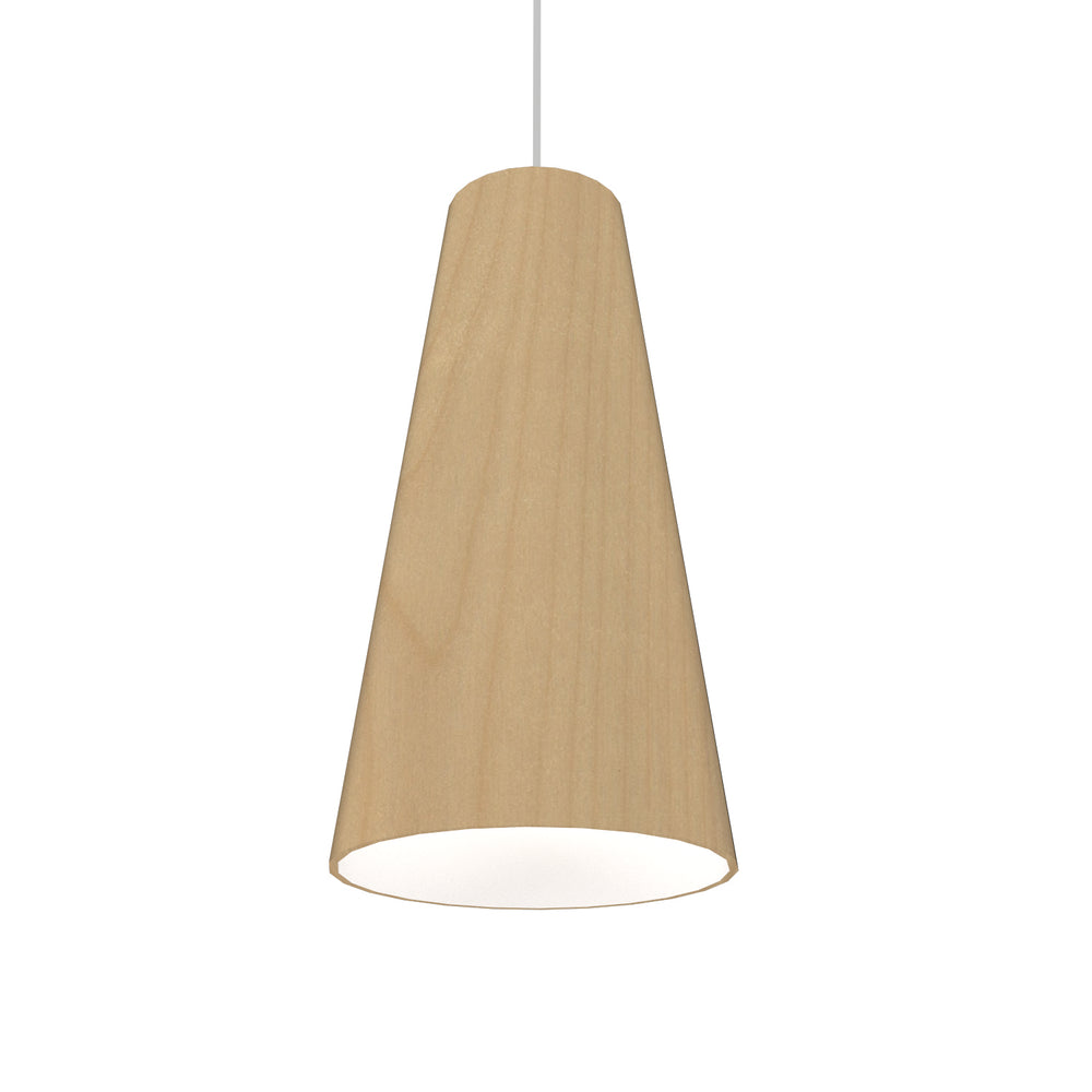 Accord Lighting - One Light Pendant - Conical - Maple- Union Lighting Luminaires Decor