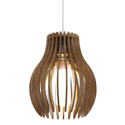 Accord Lighting - One Light Pendant - Stecche di Legno - American Walnut- Union Lighting Luminaires Decor