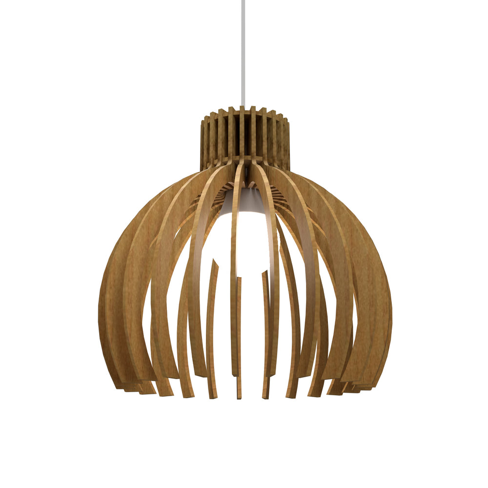Accord Lighting - One Light Pendant - Stecche di Legno - Louro Freijo- Union Lighting Luminaires Decor
