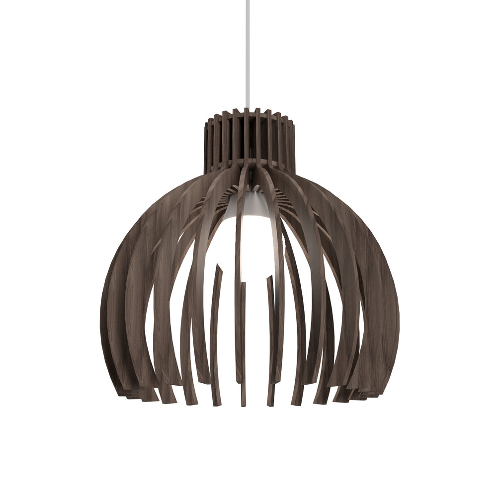Accord Lighting - One Light Pendant - Stecche di Legno - American Walnut- Union Lighting Luminaires Decor