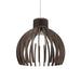 Accord Lighting - One Light Pendant - Stecche di Legno - American Walnut- Union Lighting Luminaires Decor