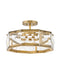 Fredrick Ramond Canada - LED Semi-Flush Mount - Jolie - Heritage Brass- Union Lighting Luminaires Decor