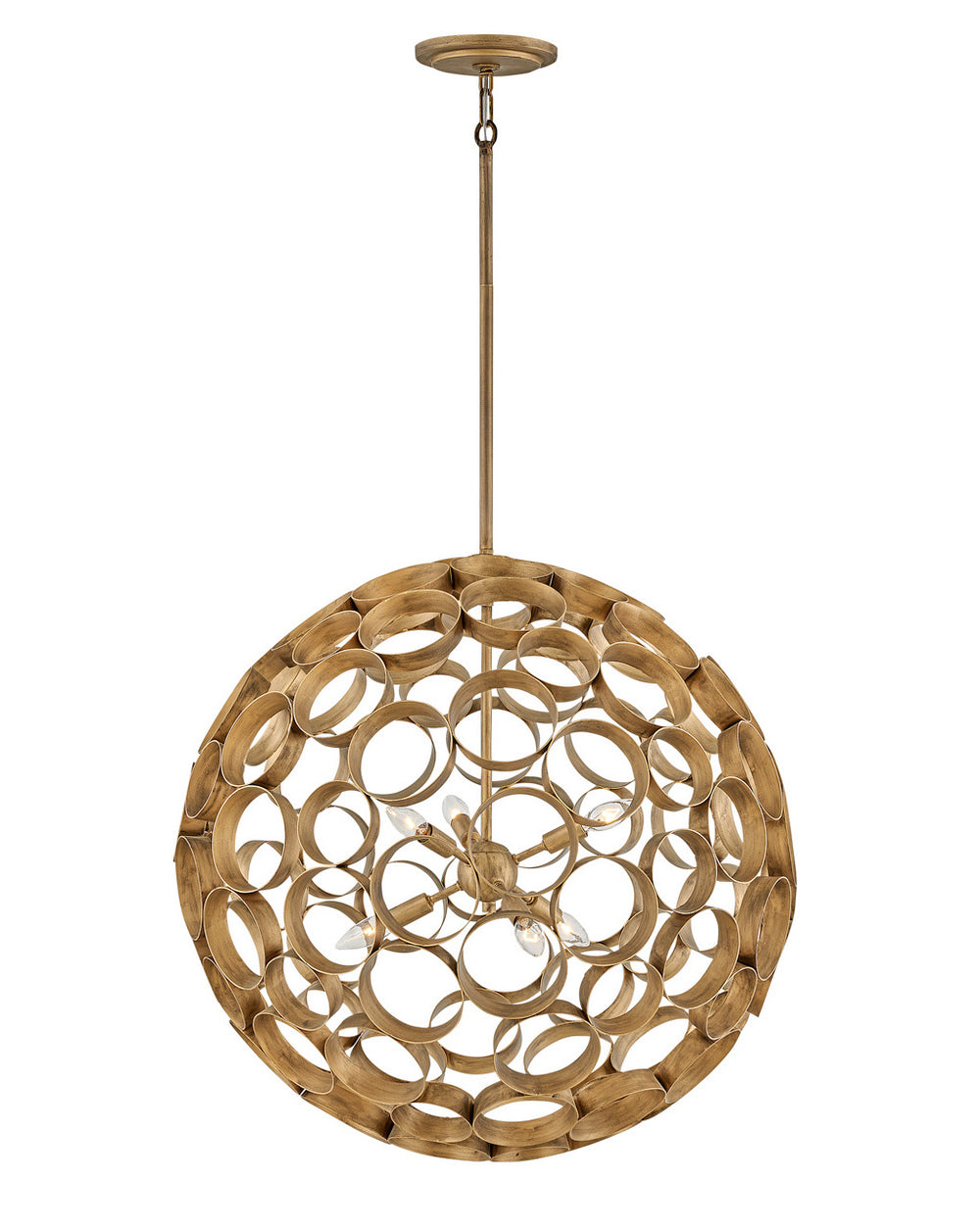 Fredrick Ramond Canada - LED Chandelier - Centric - Burnished Gold- Union Lighting Luminaires Decor