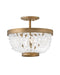 Fredrick Ramond Canada - LED Semi-Flush Mount - Dune - Burnished Gold- Union Lighting Luminaires Decor