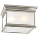 Visual Comfort Signature Canada - Three Light Flush Mount - Club Square - Antique Nickel- Union Lighting Luminaires Decor