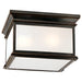 Visual Comfort Signature Canada - Three Light Flush Mount - Club Square - Bronze- Union Lighting Luminaires Decor