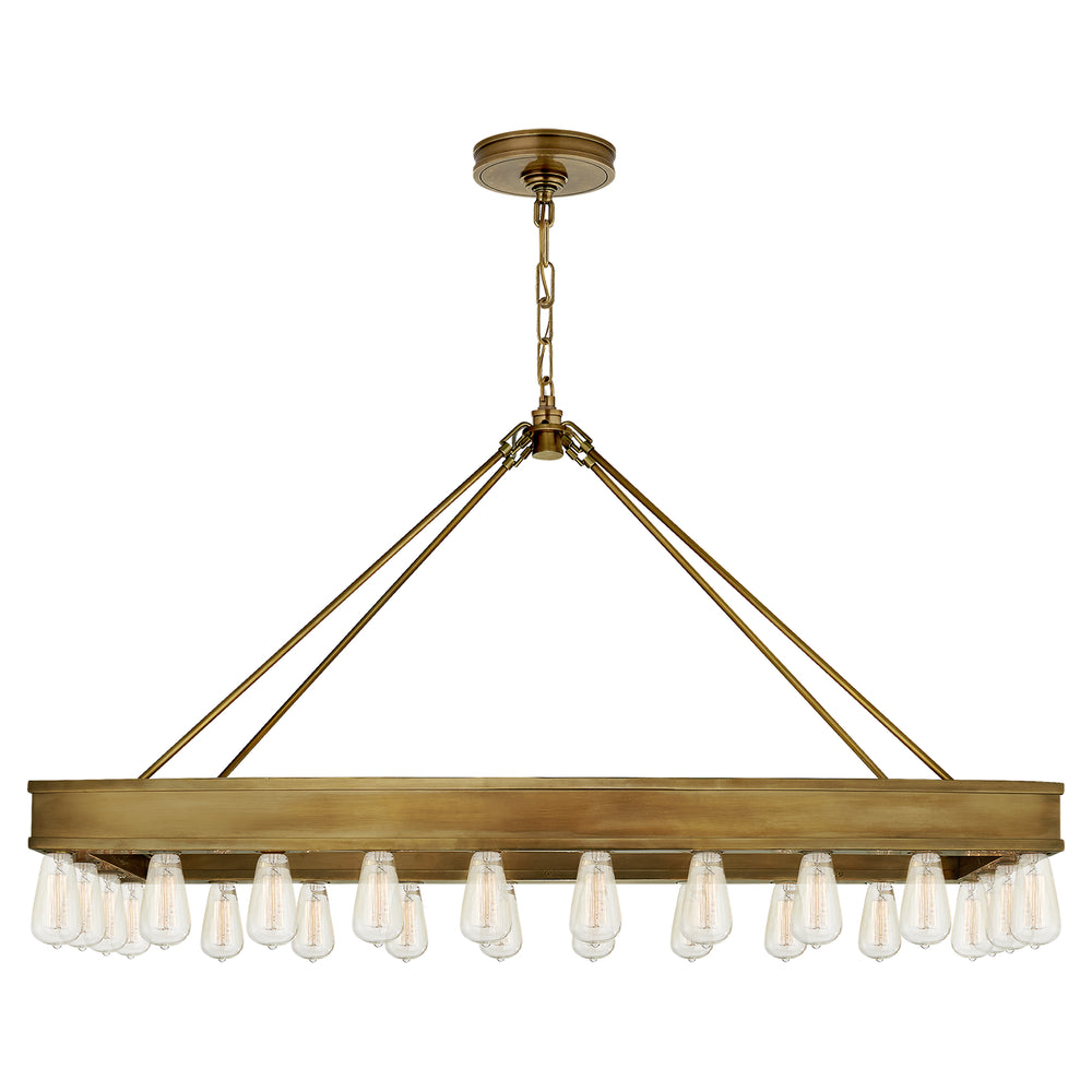 Ralph Lauren Canada - 24 Light Pendant - Roark - Natural Brass- Union Lighting Luminaires Decor