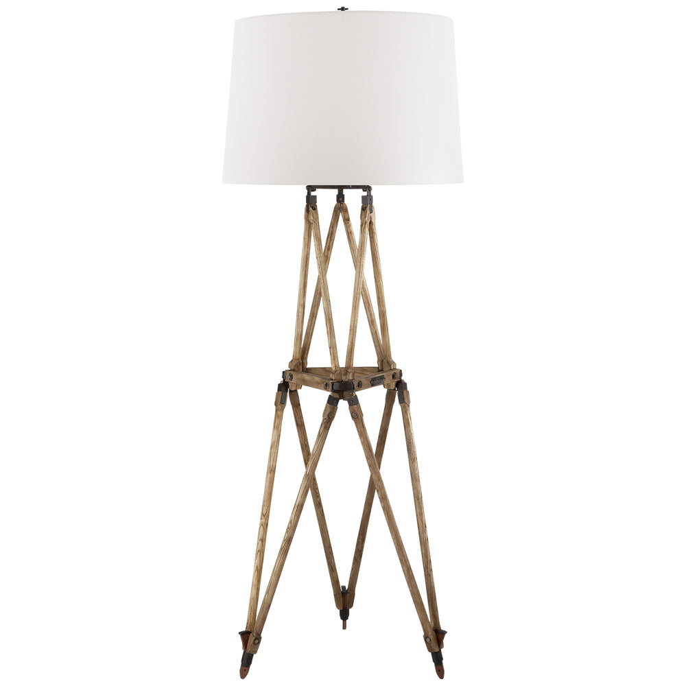 Ralph Lauren Canada - Two Light Floor Lamp - Quincy - Vintage Oak- Union Lighting Luminaires Decor