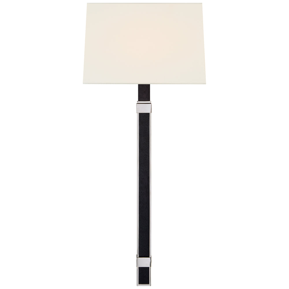 Ralph Lauren Canada - One Light Wall Sconce - Mitchell - Polished Nickel and Black Ebony- Union Lighting Luminaires Decor