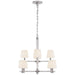 Ralph Lauren Canada - Eight Light Chandelier - Sable - Crystal with Polished Nickel- Union Lighting Luminaires Decor