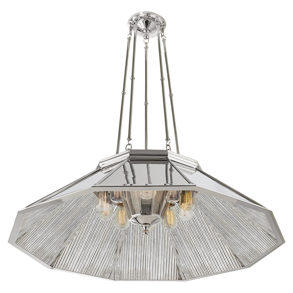 Ralph Lauren Canada - Ten Light Chandelier - Rivington - Polished Nickel- Union Lighting Luminaires Decor