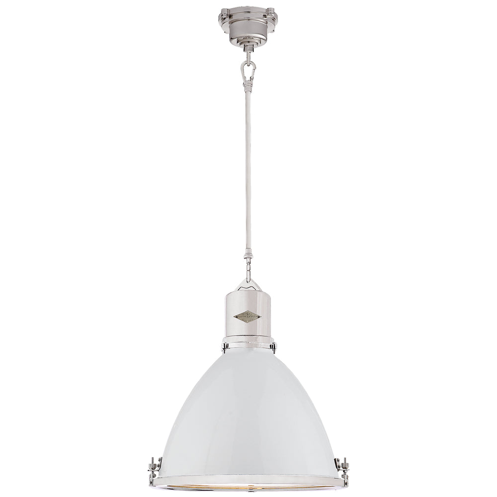 Ralph Lauren Canada - One Light Pendant - Fulton - Polished Nickel- Union Lighting Luminaires Decor