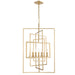 Crystorama - Seven Light Chandelier - Capri - Antique Gold- Union Lighting Luminaires Decor