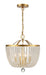 Crystorama - Four Light Chandelier - Rylee - Antique Gold- Union Lighting Luminaires Decor