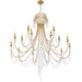 Crystorama - 15 Light Chandelier - Arcadia - Antique Gold- Union Lighting Luminaires Decor