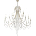 Crystorama - 15 Light Chandelier - Arcadia - Antique Silver- Union Lighting Luminaires Decor