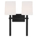 Crystorama - Two Light Wall Sconce - Bromley - Black Forged- Union Lighting Luminaires Decor