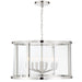 Crystorama - Six Light Chandelier - Devon - Polished Nickel- Union Lighting Luminaires Decor
