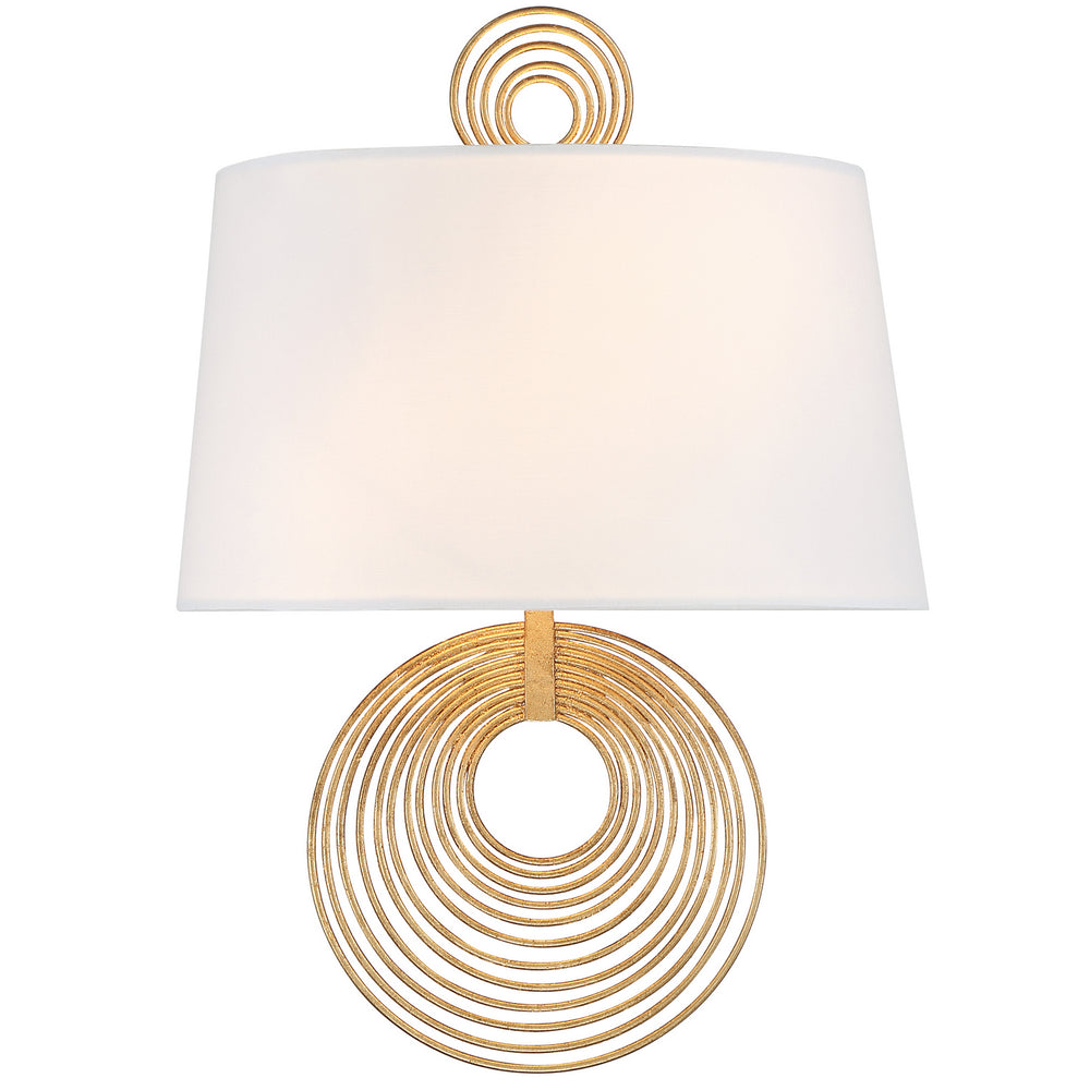 Crystorama - Two Light Wall Sconce - Doral - Renaissance Gold- Union Lighting Luminaires Decor