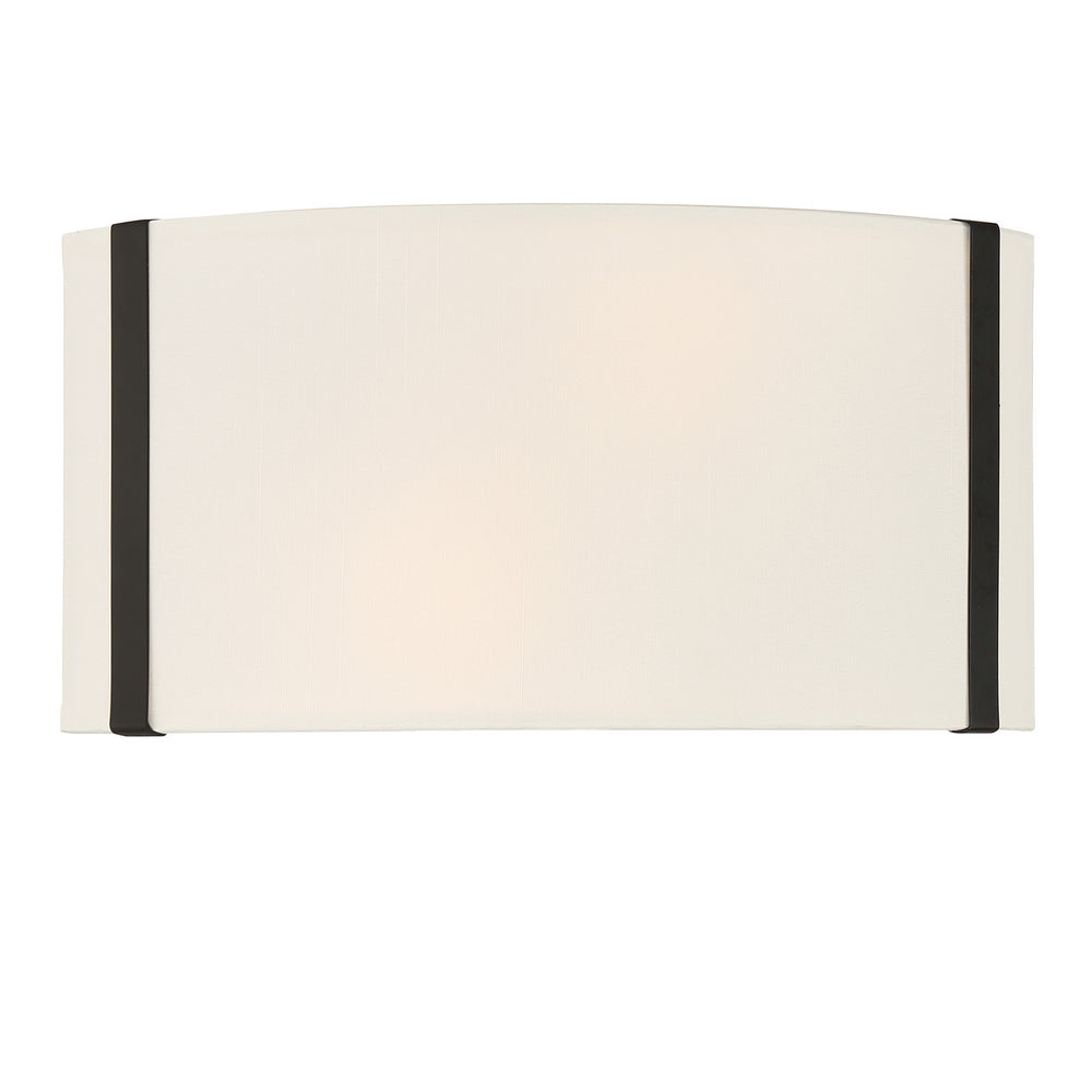 Crystorama - Two Light Wall Sconce - Fulton - Black- Union Lighting Luminaires Decor