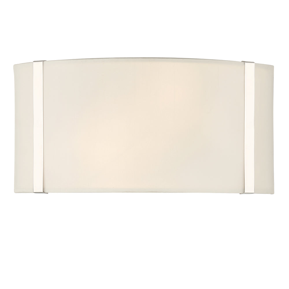 Crystorama - Two Light Wall Sconce - Fulton - Polished Nickel- Union Lighting Luminaires Decor