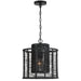 Crystorama - One Light Pendant - Jayna - Matte Black- Union Lighting Luminaires Decor