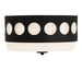 Crystorama - Two Light Flush Mount - Kirby - Black Forged- Union Lighting Luminaires Decor