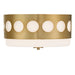 Crystorama - Two Light Flush Mount - Kirby - Vibrant Gold- Union Lighting Luminaires Decor