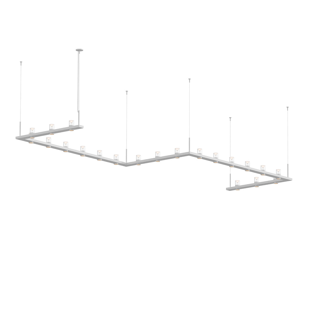Sonneman - LED Pendant - Intervals - Satin White- Union Lighting Luminaires Decor
