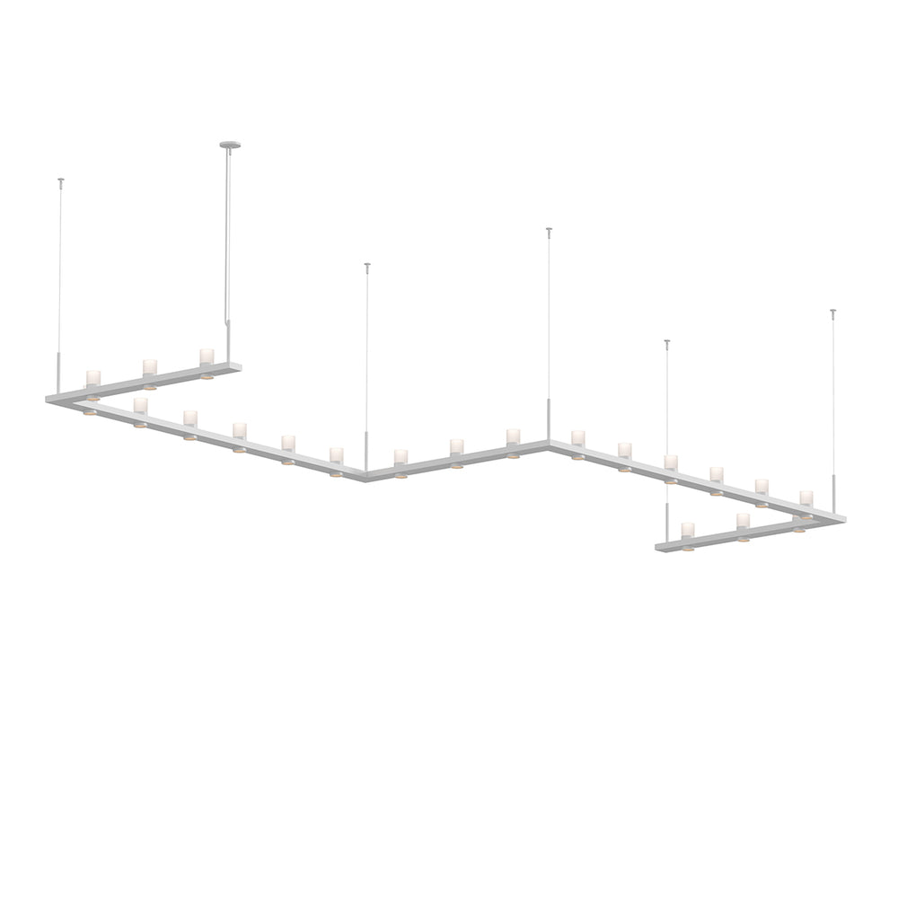 Sonneman - LED Pendant - Intervals - Satin White- Union Lighting Luminaires Decor
