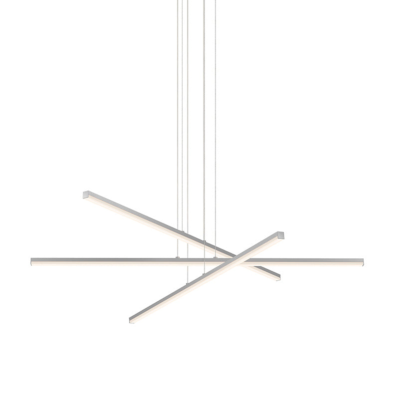 Sonneman - LED Pendant - Stix - Bright Satin Aluminum- Union Lighting Luminaires Decor