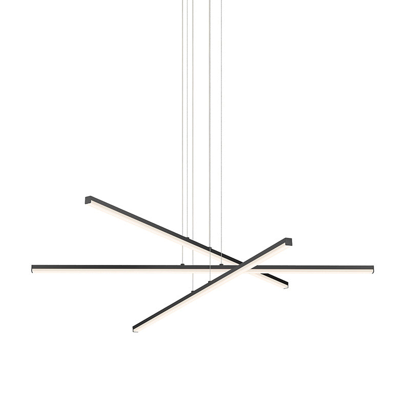 Sonneman - LED Pendant - Stix - Satin Black- Union Lighting Luminaires Decor