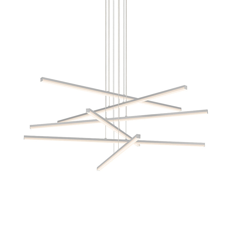 Sonneman - LED Pendant - Stix - Bright Satin Aluminum- Union Lighting Luminaires Decor