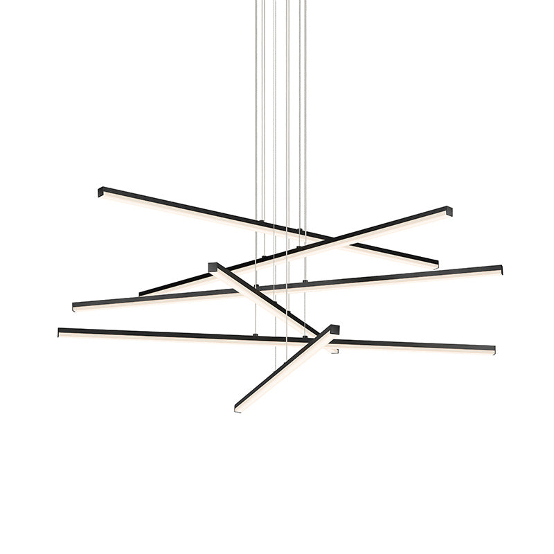 Sonneman - LED Pendant - Stix - Satin Black- Union Lighting Luminaires Decor