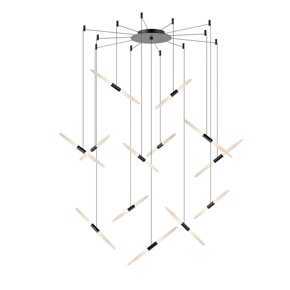 Sonneman Canada - LED Pendant - Ballet - Satin Black- Union Lighting Luminaires Decor