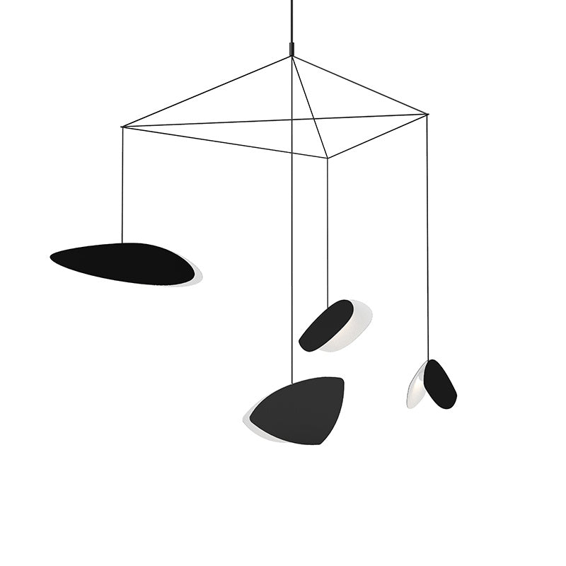 Sonneman - LED Pendant - Papillons - Satin Black- Union Lighting Luminaires Decor