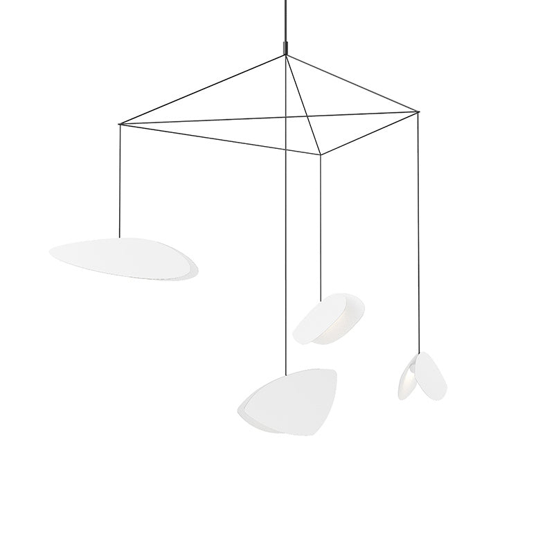 Sonneman - LED Pendant - Papillons - Satin Black- Union Lighting Luminaires Decor