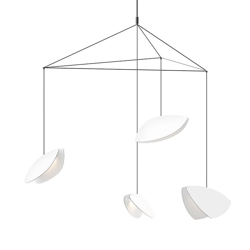 Sonneman - LED Pendant - Papillons - Satin Black- Union Lighting Luminaires Decor