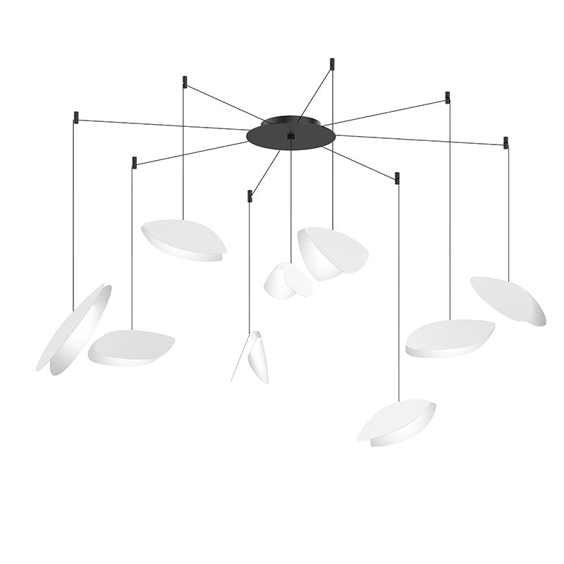 Sonneman - LED Pendant - Papillons - Satin Black- Union Lighting Luminaires Decor