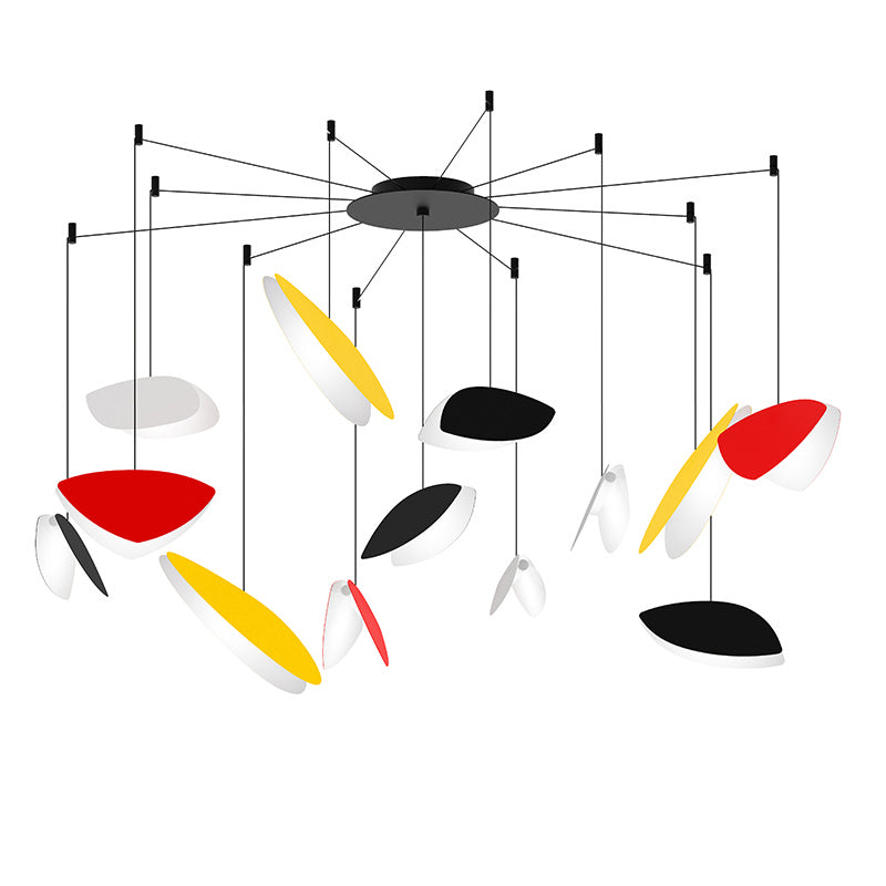Sonneman - LED Pendant - Papillons - Satin Black- Union Lighting Luminaires Decor